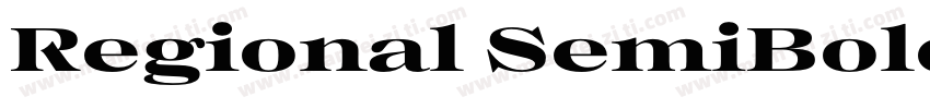 Regional SemiBold Expanded字体转换